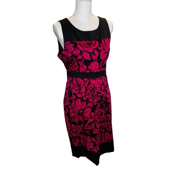 Motherhood Maternity Floral Sleeveless Dress in Black and Pink, sz L - Picture 2 of 10